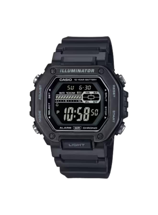 Men's Resin Digital Watch MWD-110HB-1BVDF - 47.2 mm