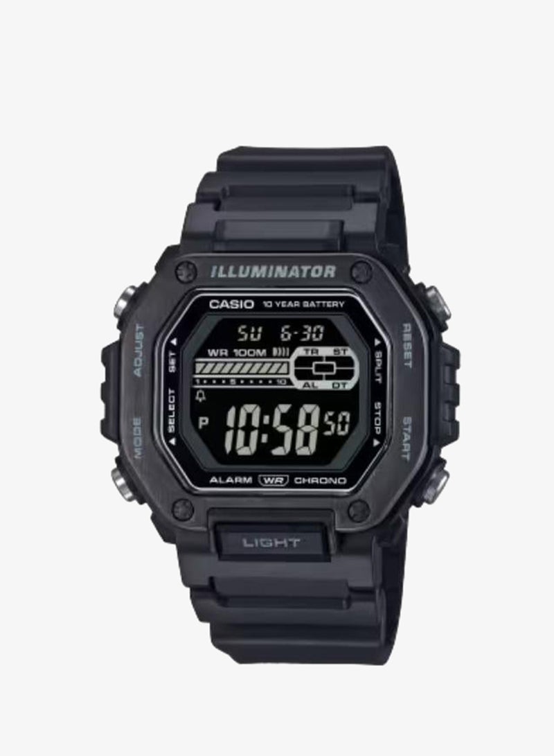 Men's Resin Digital Watch MWD-110HB-1BVDF - 47.2 mm
