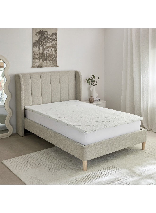 Home Box Relax Memory Foam Twin Mattress Topper 120 x 200 x 4 cm - Image 1