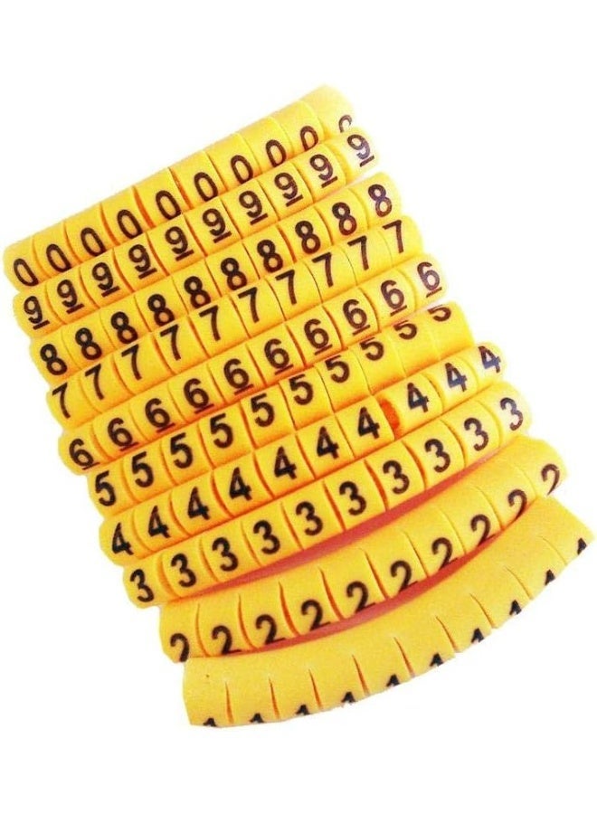 ليبل ترقيم للكابلات, 10 مجموعات 0-9, اجمالي 100 ق. - Image 1