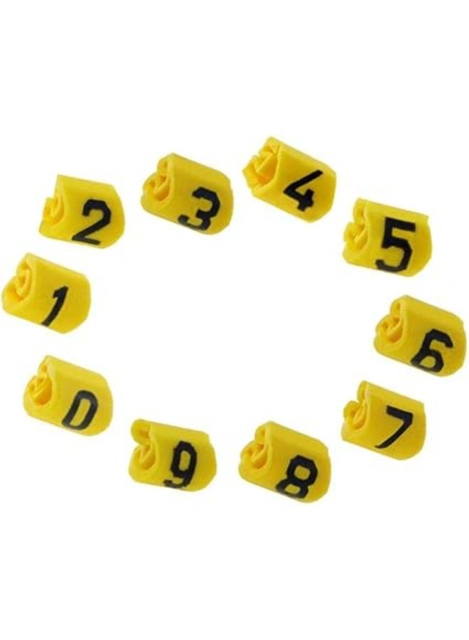 ليبل ترقيم للكابلات, 10 مجموعات 0-9, اجمالي 100 ق. - Image 2