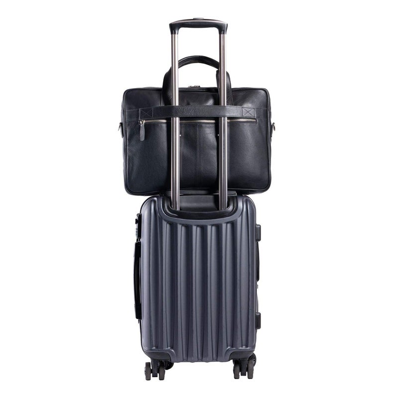 KomalC 16 Inch Leather briefcases Laptop Messenger Bags for Men and Women Best Office Satchel Bag - Image 4