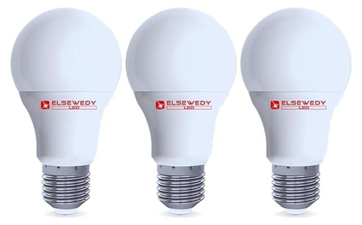 السويدى عدد 3 لمبات ليد سويدي 12 وات اضاءة ابيض