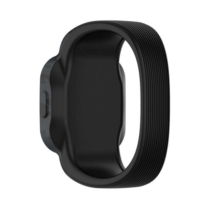 S-TOP For Garmin Vivofit JR3 No Buckle Silicone Printing Watch Band, Size:L(Camouflage Gray) - Image 2