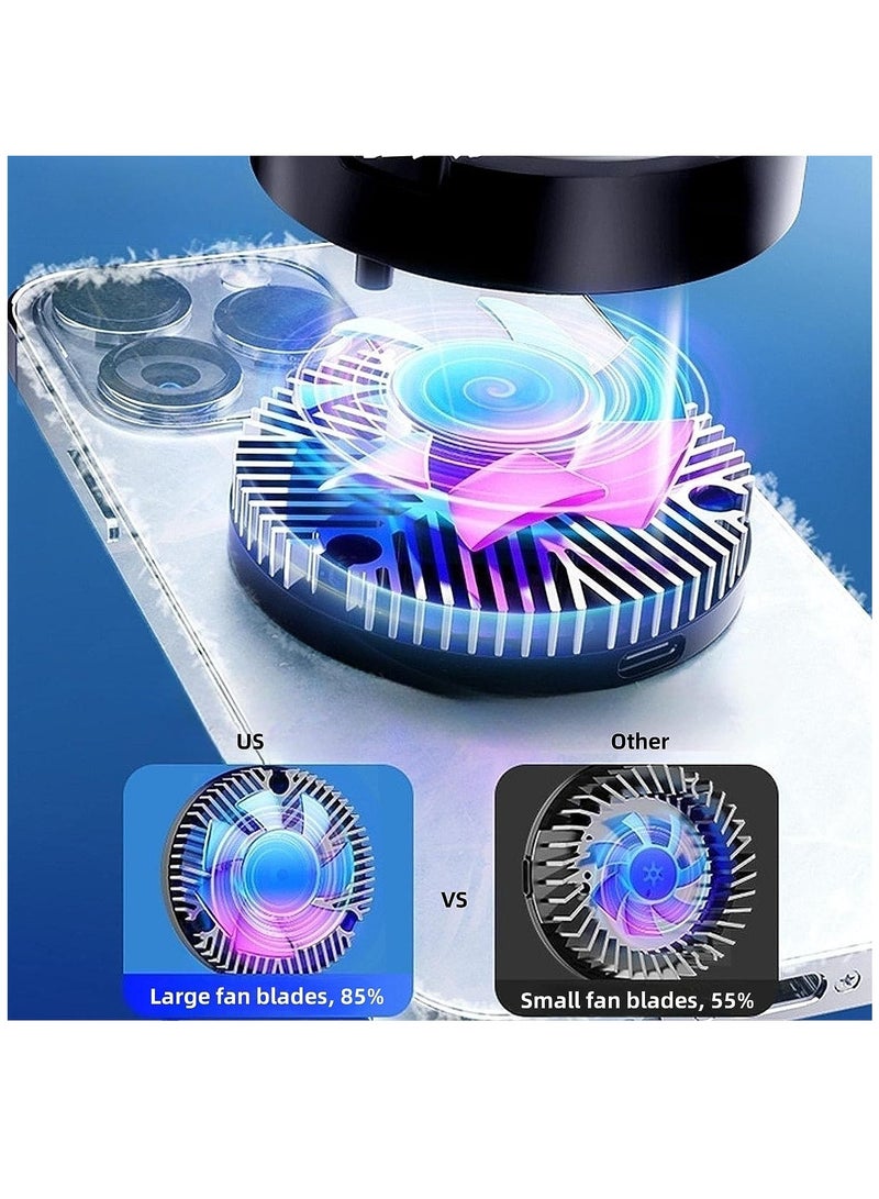 إسكدنيا مبرد مغناطيسي للهاتف الخلوي للهواتف الذكية ، مروحة تبريد للهاتف الخلوي ، مروحة تبريد للهاتف الخلوي ، مبرد أشباه الموصلات ، تبريد سريع تبديد الحرارة - Image 4