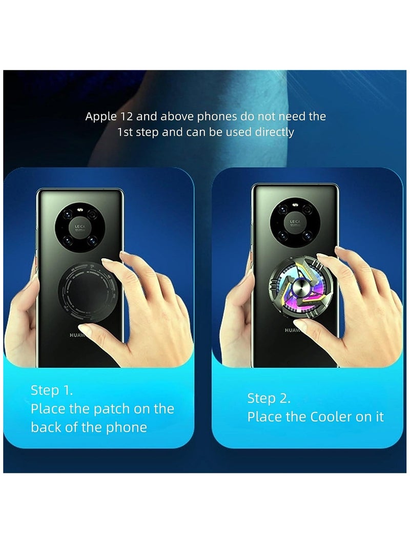 إسكدنيا مبرد مغناطيسي للهاتف الخلوي للهواتف الذكية ، مروحة تبريد للهاتف الخلوي ، مروحة تبريد للهاتف الخلوي ، مبرد أشباه الموصلات ، تبريد سريع تبديد الحرارة - Image 5