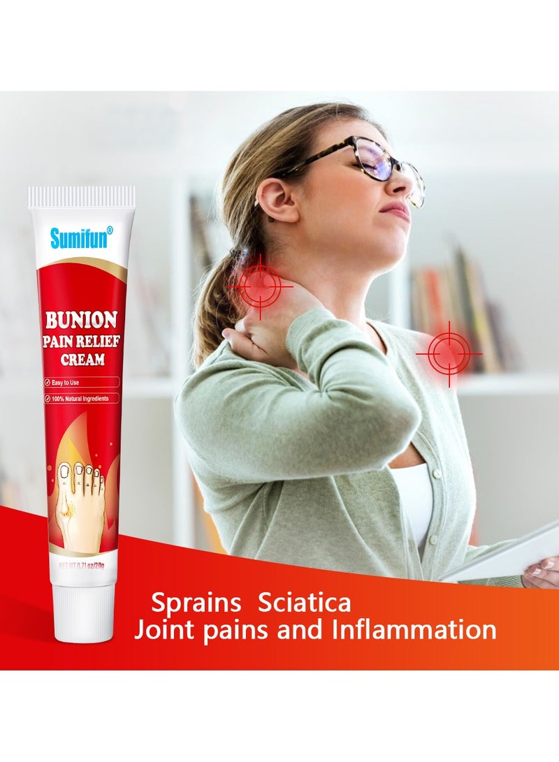 Sumifun Bunion Pain Relief Cream for Relieve Cervical Pain,Shoulder,Neck,Wrist,Knee Joint Pain Care - Image 4