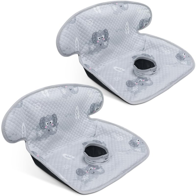 COOLBEBE Infant Car Seat Protector for Potty Training, 2 Pack Dry Waterproof Car Seat Liner Toilet Training for Baby Infant Toddler, Piddle Pads Cover Car Seat Pad for Strollers & Carseat (Grey,2PC) - Image 1