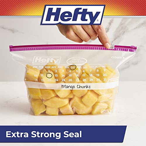 Hefty Slider Calendar Storage Bags, Half Gallon Size, 32 Count (Pack of 4), 128 Total - Image 3