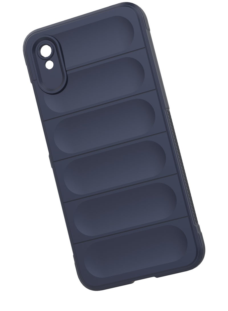 انبلاك جراب خلفي ماجيك متوافق مع شاومي ريدمي 9A من انبلاك (ازرق داكن) - Image 4