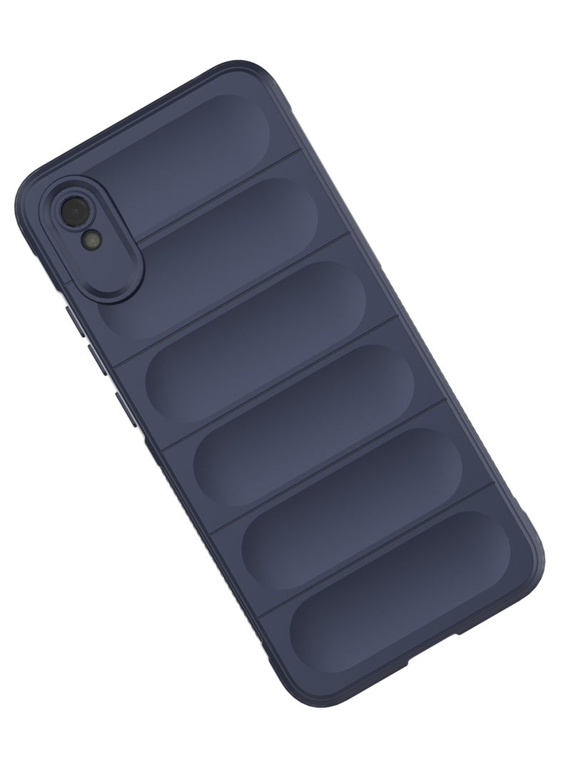 انبلاك جراب خلفي ماجيك متوافق مع شاومي ريدمي 9A من انبلاك (ازرق داكن) - Image 3