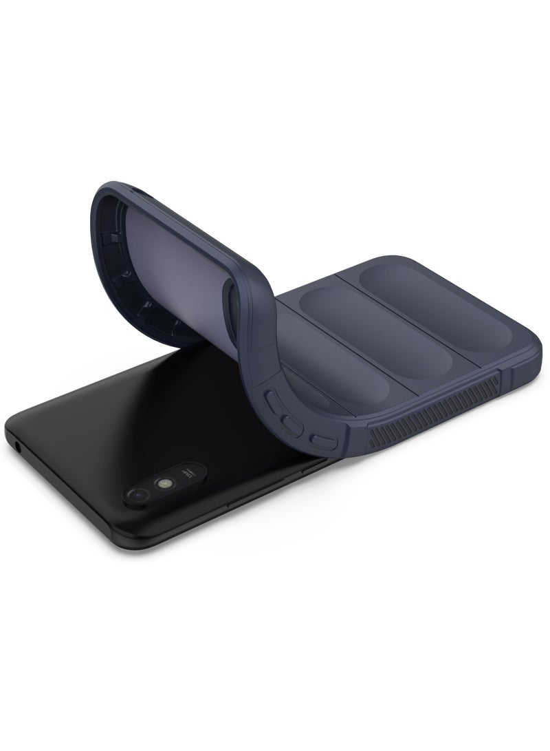 انبلاك جراب خلفي ماجيك متوافق مع شاومي ريدمي 9A من انبلاك (ازرق داكن) - Image 5