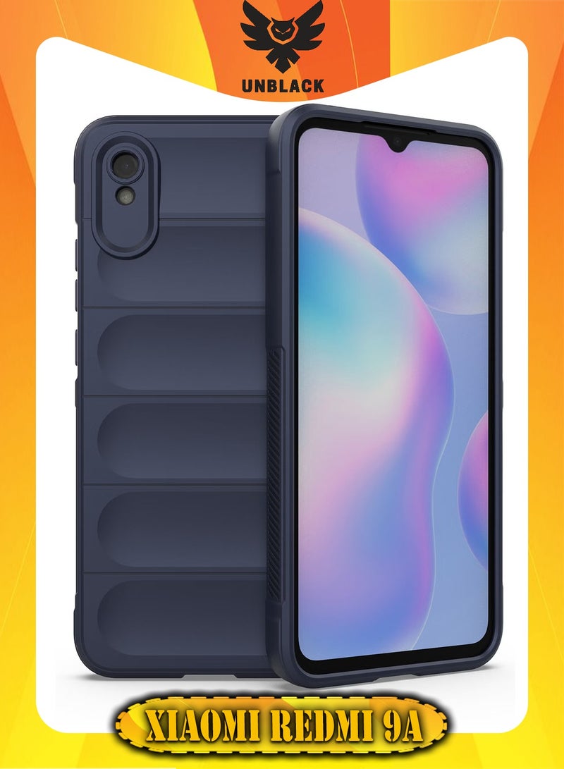 انبلاك جراب خلفي ماجيك متوافق مع شاومي ريدمي 9A من انبلاك (ازرق داكن) - Image 1