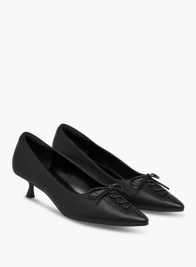 Celeste Women's Slip-On Pumps with Kitten Heels