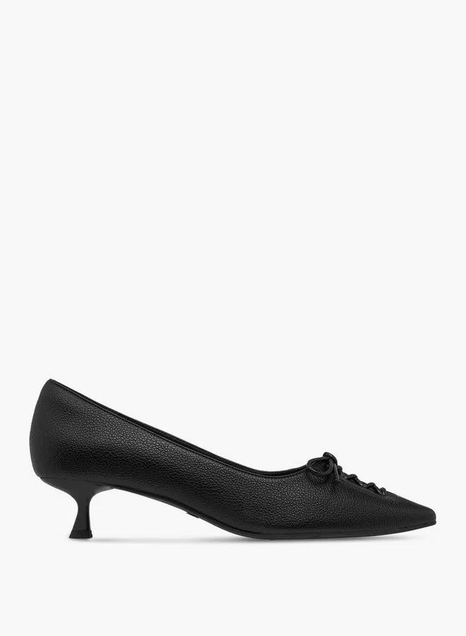 Celeste Women's Slip-On Pumps with Kitten Heels