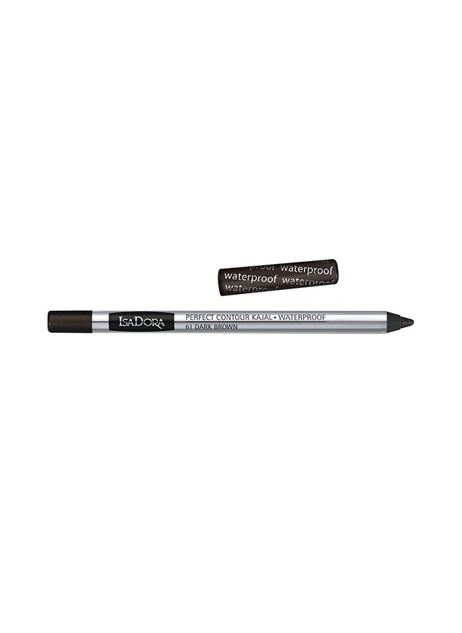 ISADORA Perfect Contour Kajal Waterproof Dark Brown  - Image 1