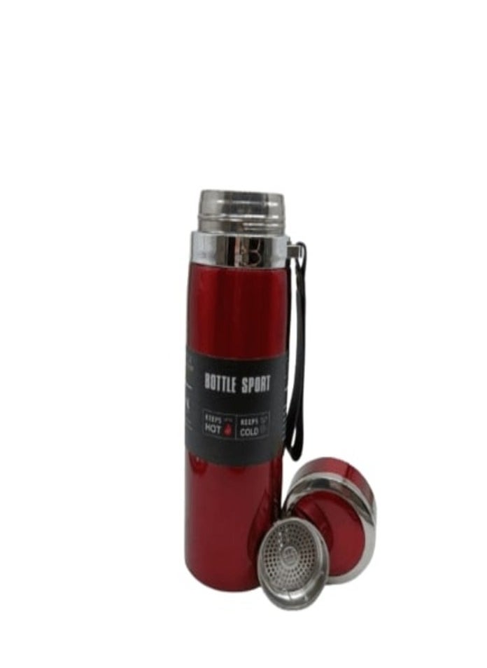Generic - A 800ml Red stainless steel thermal mug - VACUUM SPORTS - Image 1