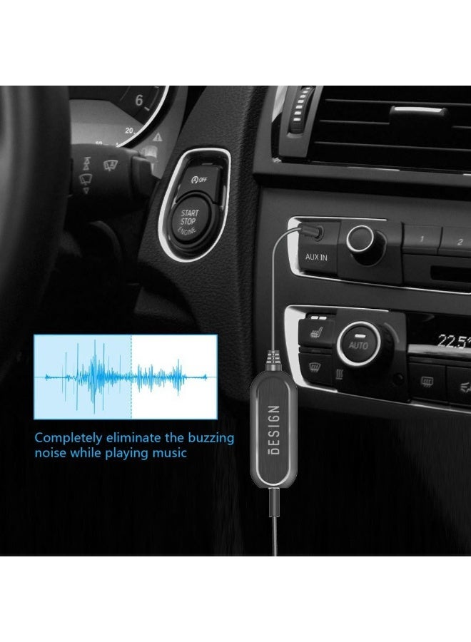 BESIGN عازل ضوضاء حلقة الأرض من BESIGN، فلتر ضوضاء الطنين، القضاء على ضوضاء الطنين لحلقة الأرض لنظام الصوت في السيارة ونظام الصوت المنزلي مع كابل صوت 3.5 مم - Image 5