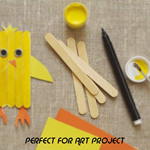 Magicfly 1000pcs Popsicle Sticks, Natural Wooden Food Grade Craft Sticks, 4-1/2 Inch Great Bulk Ice Cream Sticks for Craft Project, Home Decoration - Image 5