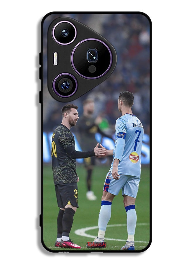 Tolwak Huawei Pura 70 Pro Protective Case Cover Messi And Ronaldo - Image 1