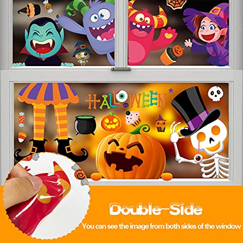 BAYLAY Halloween Window Clings - 10 Sheets Halloween Window Decorations Double Sided Hallowee n Window Stickers - Image 3