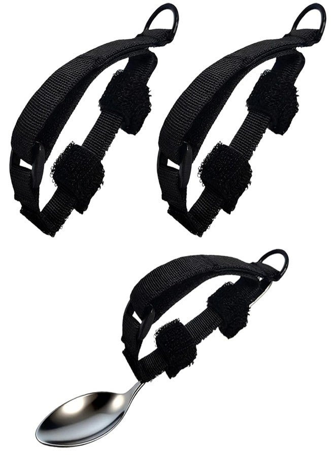Toeloioh 2PCS Adjustable Holding Cutlery Makes Ideal Grip Aid for Holds Utensils Tools,Spoon Fork Universal Cuff Utensil Holder Strap,Suitable for Elderly or Individuals with Weak Grip (2) - Image 1
