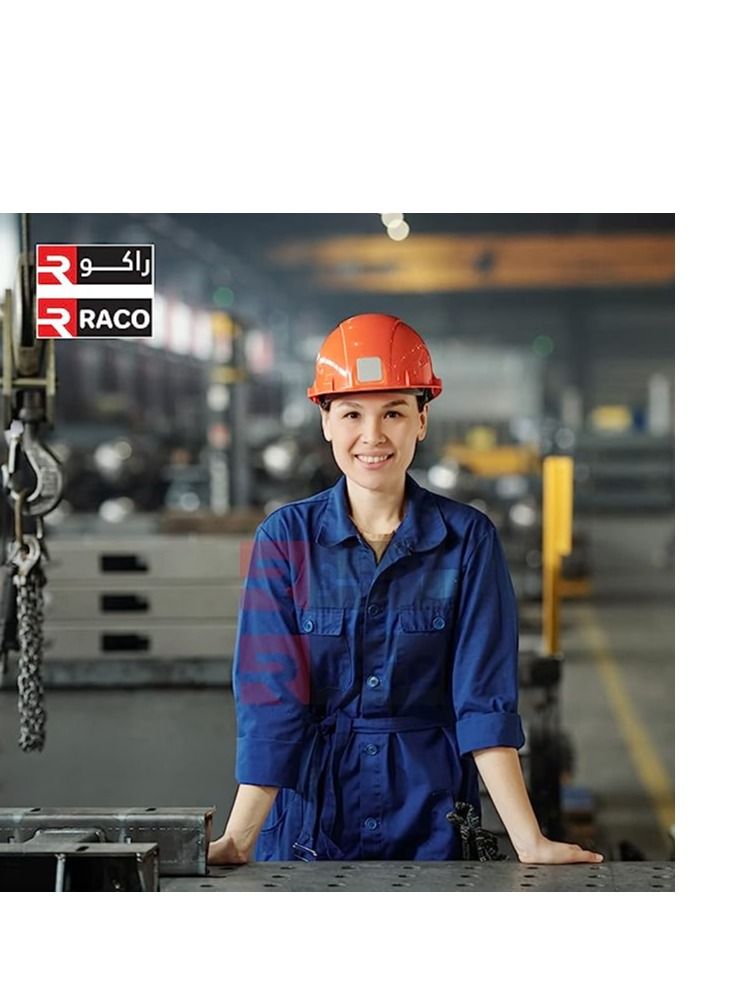 RACO RACO Industrial Coverall Long Sleeves Pre-Shrunk 190GSM 100% Twill Cotton XXXL  - Image 3