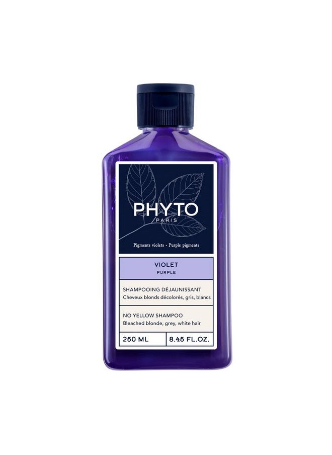 Phyto Purple No Yellow Shampoo - Colour Depositing Purple Shampoo, Anti Brass Toning Shampoo Neutralizes Yellow Tones And Enhances Shine|250 Ml  - Image 1