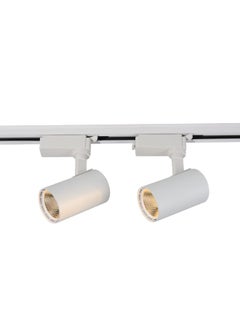 El Rawda Lighting 2 High Quality 10W Track, White Body, Warm Light 17x24x10 cm 