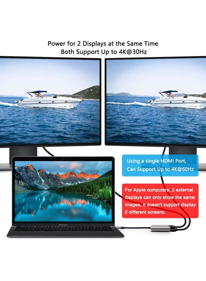 JM Four-in-one Dual Hdmi Expansion Dock Usb3.0 Notebook Multi-function Expansion Mst Multi-screen Difference Display - Image 4