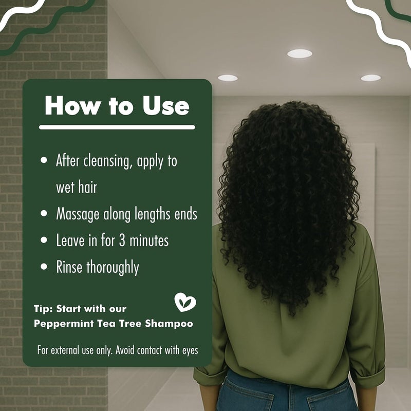 EDEN BodyWorks Peppermint Tea Tree Detangling Conditioner - 8oz - Image 5
