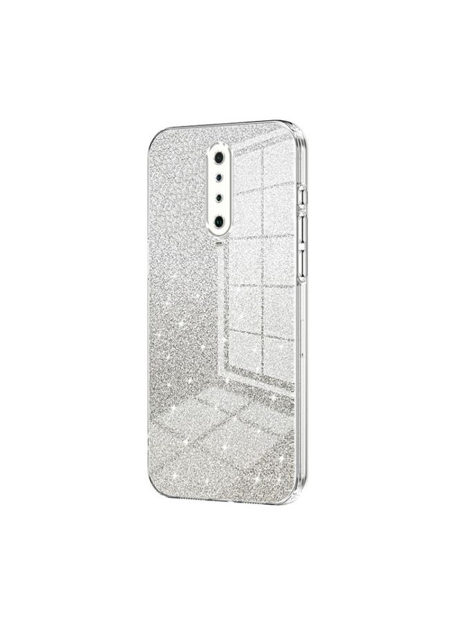 HuHa Case Cover For Xiaomi Redmi K30 / K30 5G Gradient Glitter Powder Electroplated Phone Case Transparent 