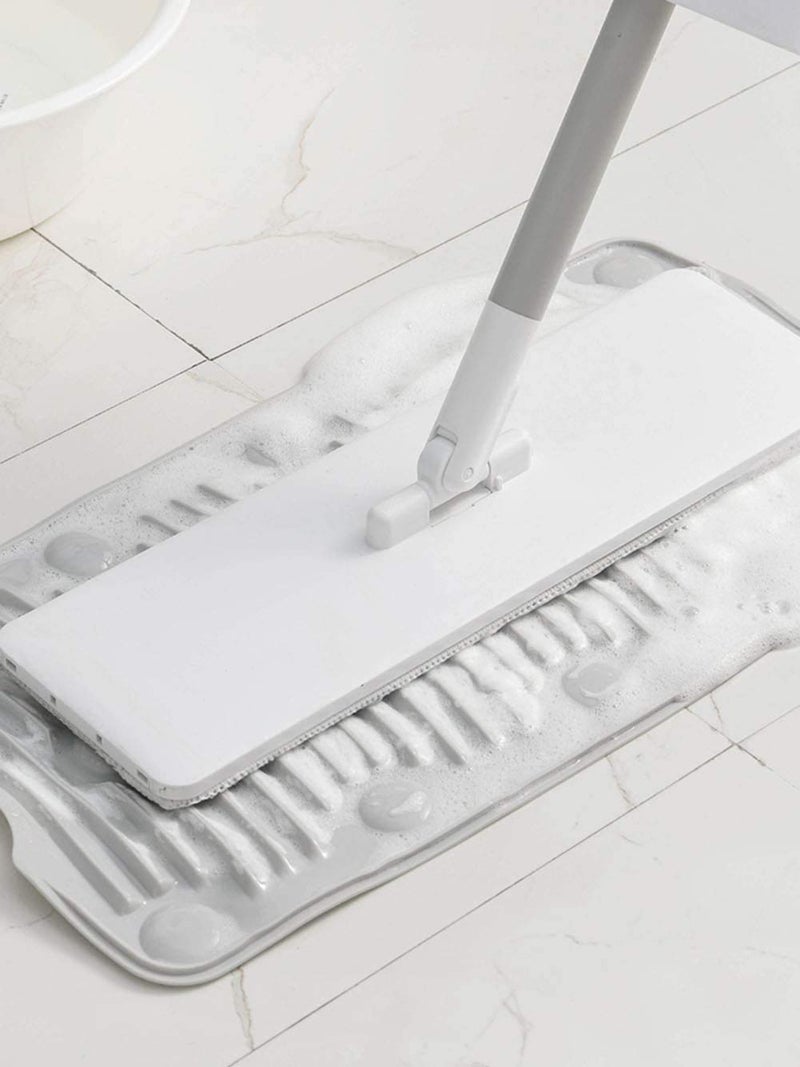 Wagmine Wagmine Silicone Anti Slip Household Washing Board Cleaning Laundry Mat Clothes Washboard Portable Washing Laundry Board Household Folding Clean Board for Kid Clothes Shirts Socks Grey 44 24 cm  - Image 4