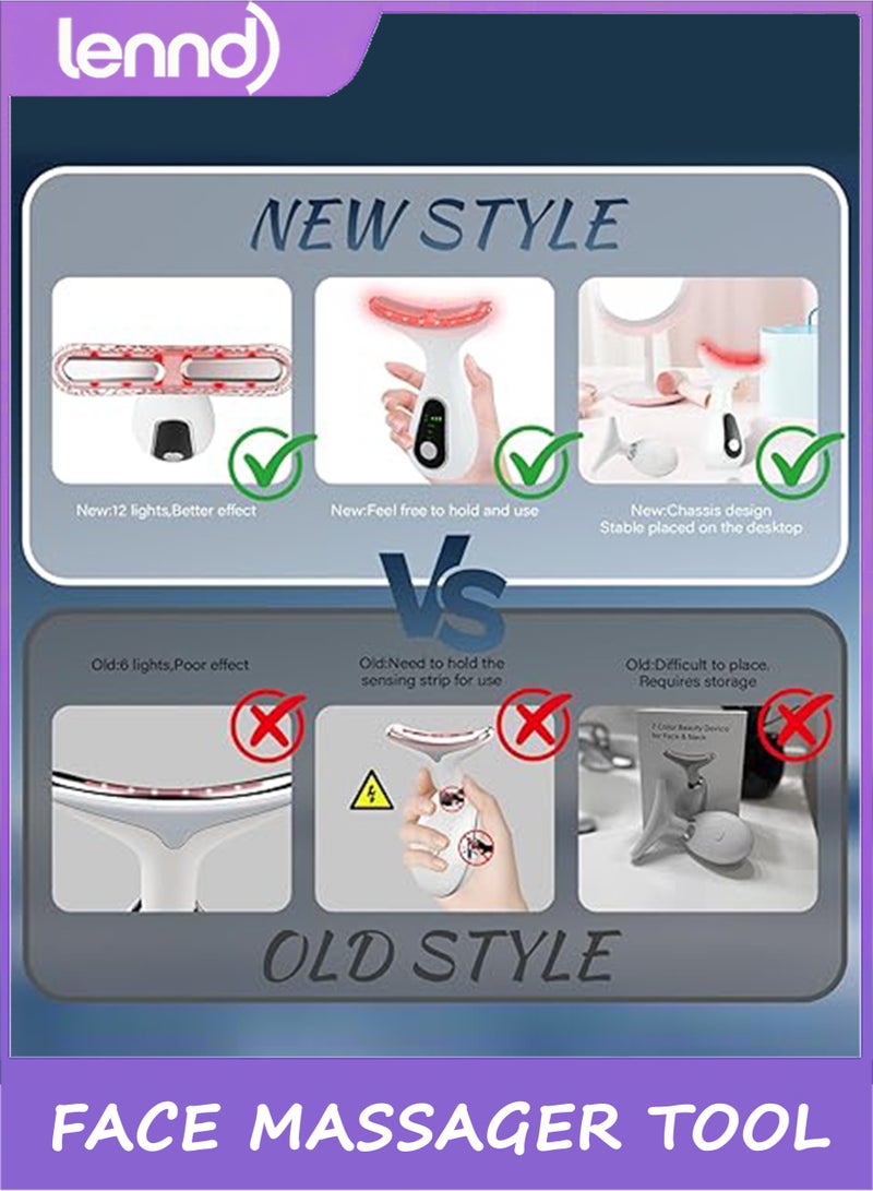 LENND Infrared Gua Sha device, Facial and Neck Massager Beauty 3-in-1 Triple Action Light, Thermal, and Vibration for Skin Care Face Sculpting Tool (White) - Image 4
