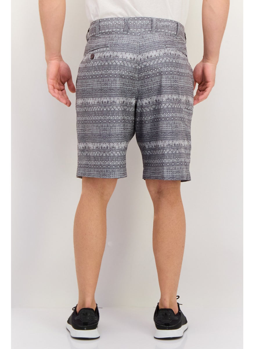 Vintage 1946 - Men Sportswear Fit Printed Golf Short, Grey - Image 1