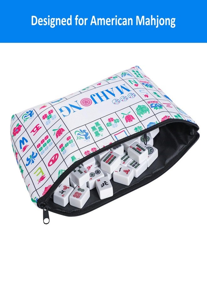 Jongyance Empty Mahjong Tiles Bag, Mahjong Bag for American Mahjong Tile Set (Case Only) - Image 3