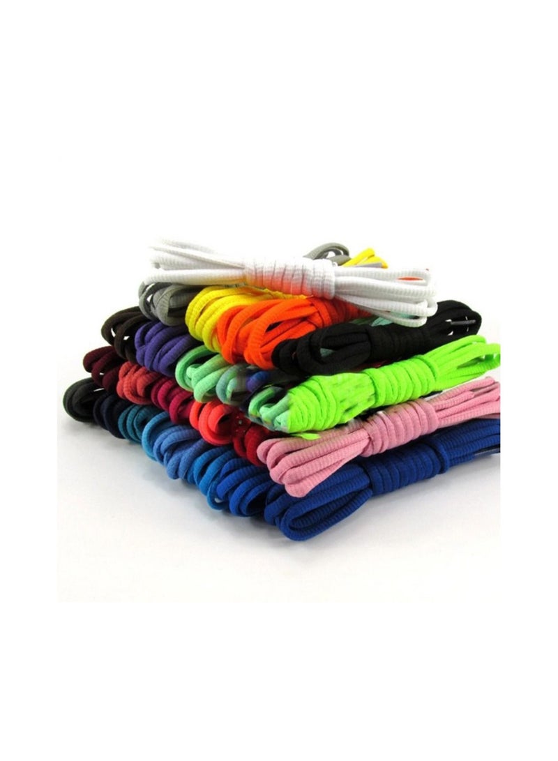 Shoelaces - Round Colorful Athletic Shoe Laces for Sneakers , Skate Shoes Boots Sport Shoes (1 pairs) Volt Color. - Image 2