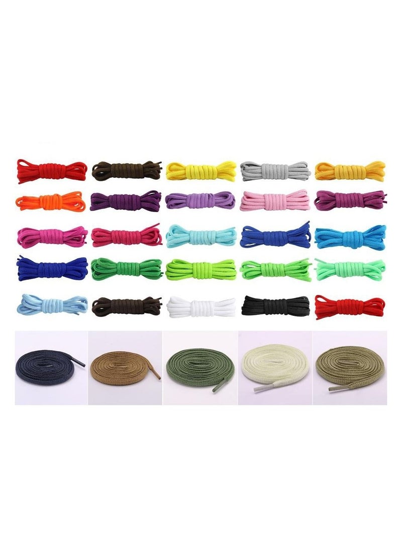 Shoelaces - Round Colorful Athletic Shoe Laces for Sneakers , Skate Shoes Boots Sport Shoes (1 pairs) Volt Color. - Image 5