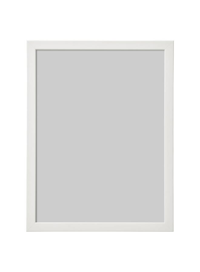 إطار صور معدني فاخر 31 × 21.6 سم (A4)، لون أبيض، إطار حائط للصور والشهادات واللوحات، ديكور عصري للمنزل والمكتب - Image 1