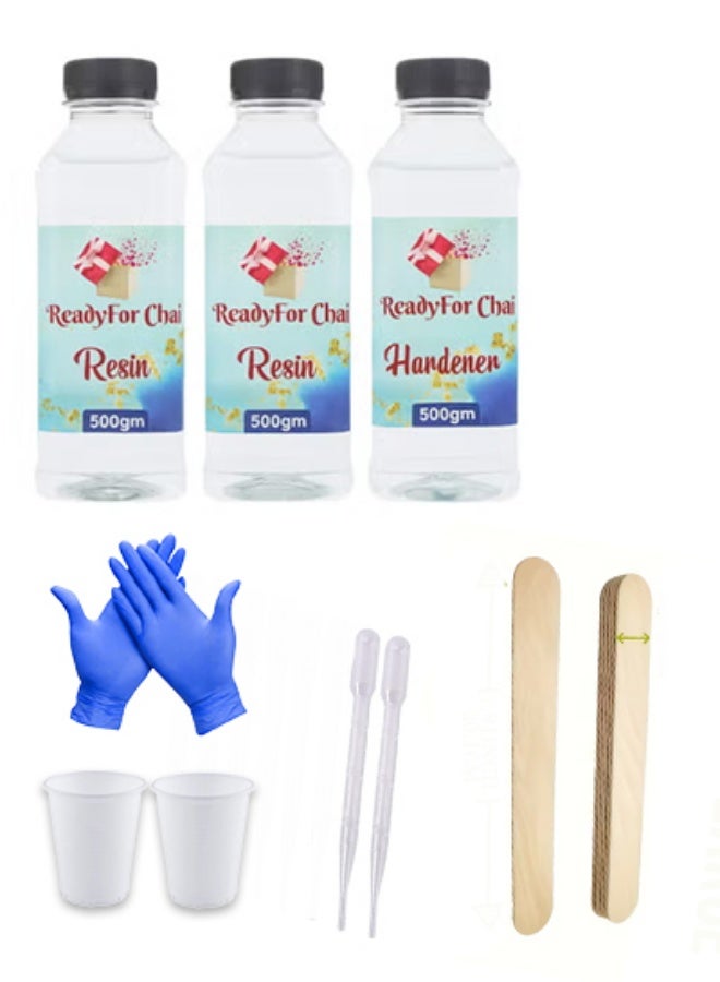 راتنج الإيبوكسي بنسبة 2:1 1.5 كجم 8 ساعات تجفيف راتنج سريع التجفيف راتنج عالي الجودة سائل