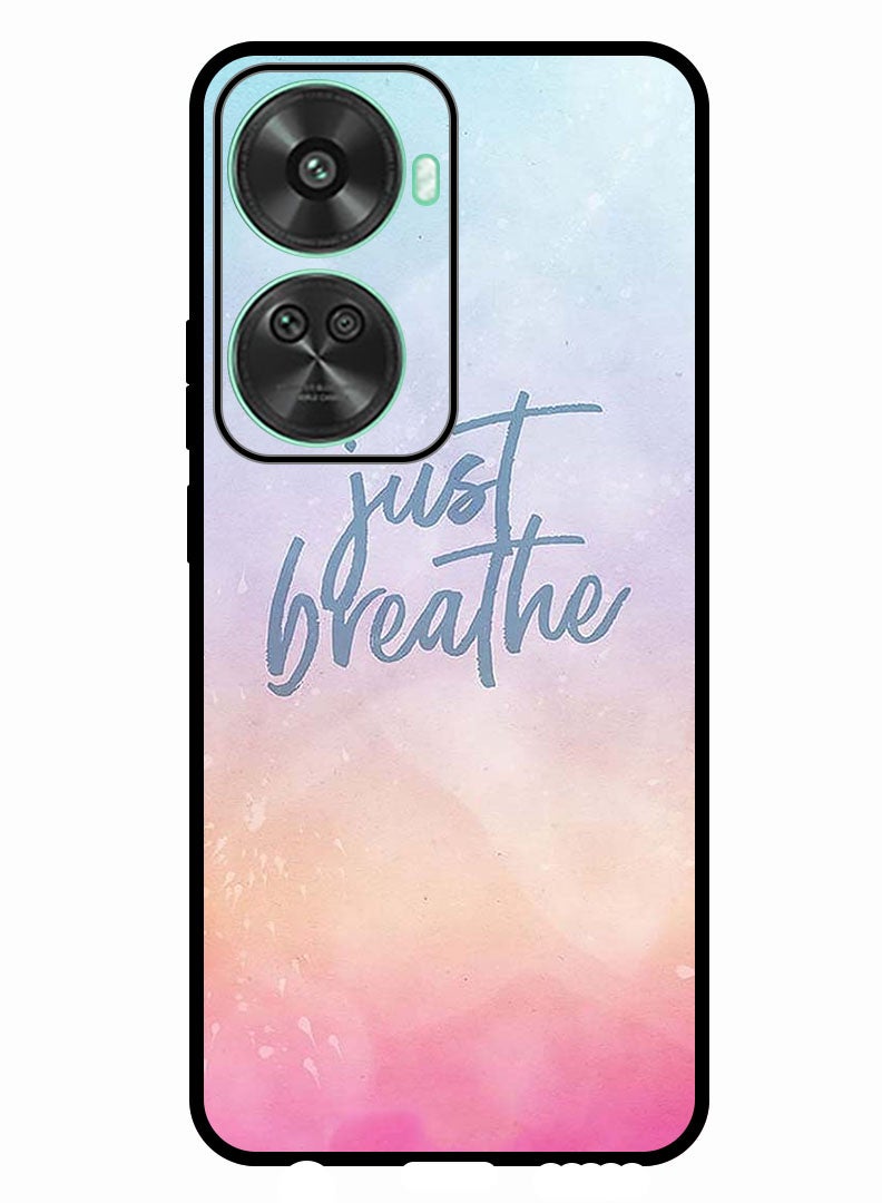 Theodor Protective Case Anti Scratch Shock Proof Bumper Cover For Huawei nova 11 SE Just Breathe - Image 1