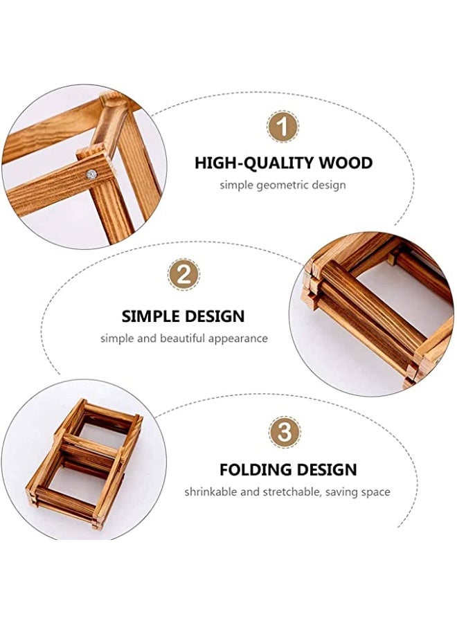 HOME TASTE Hometaste Wooden Wine Rack, Free Standing Wine Storage Racks Countertop, Stackable Stand Foldable Tabletop Bottle Holder Cabinets Shelf For Cellar Pantry Home Kitchen Bar (5 Bottle Rack)  - Image 4