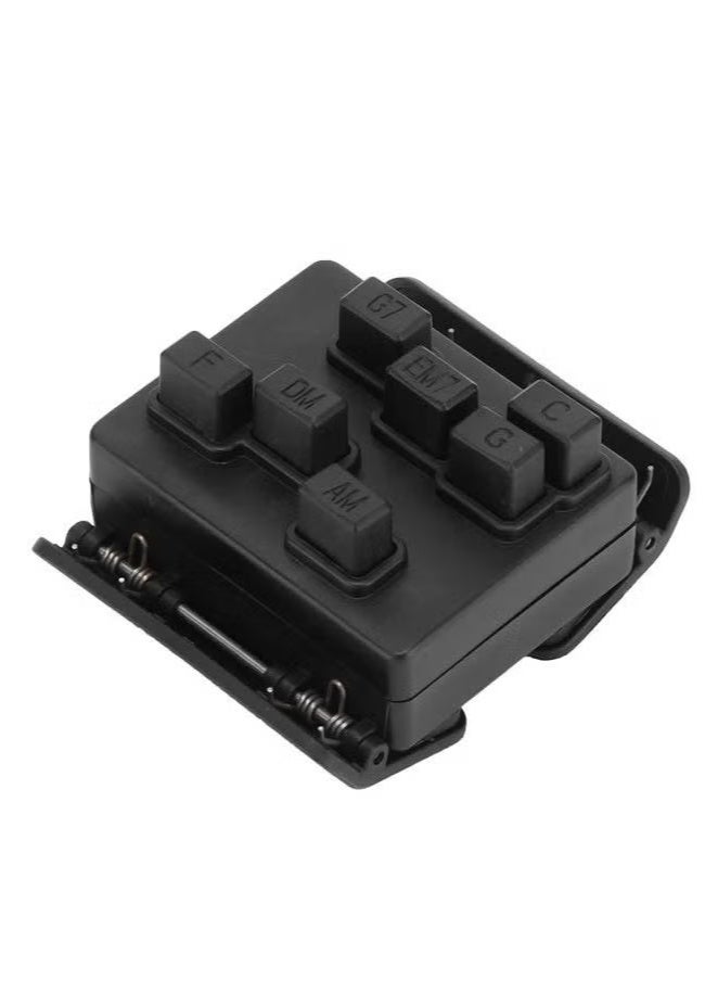 شو وو مدرب أوتار قابل للتثبيت للجيتار واليوكليلي - أداة محمولة مزودة بأزرار لتعلم أسرع | يناسب جميع الآلات الوترية | أداة تدريب للمبتدئين بقبضة مريحة - Image 2