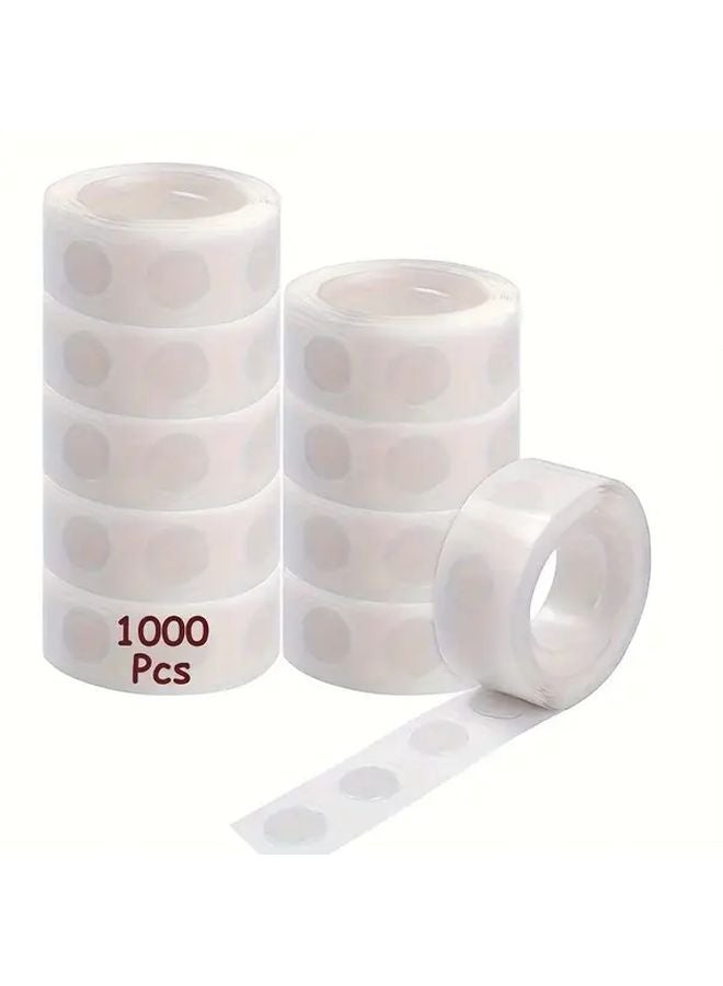 1000pcs Double Sided Adhesive Dots Transparent Removable Glue For Balloons Crafts - Image 1