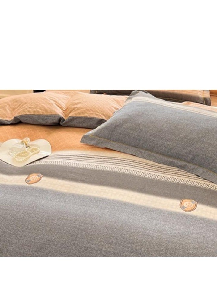Fitted Sheet Style — French High-End 60 Thread Pure Cotton Embroidered Bedding Four Piece Set - Image 3