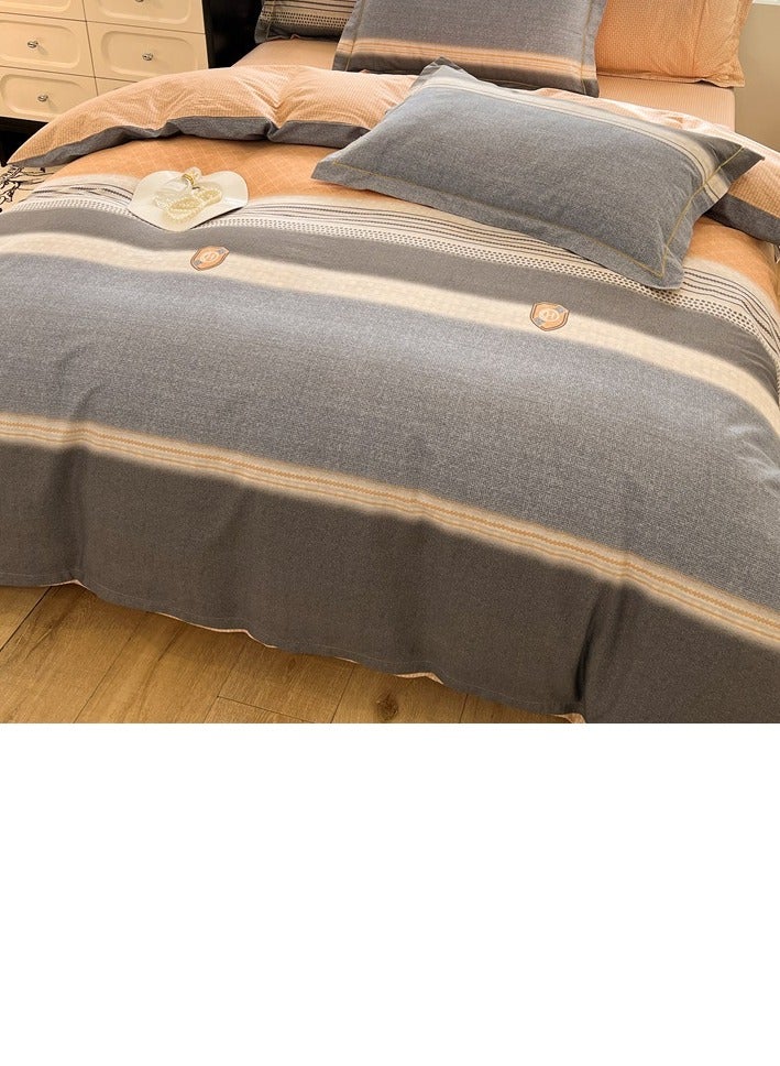 Fitted Sheet Style — French High-End 60 Thread Pure Cotton Embroidered Bedding Four Piece Set - Image 4