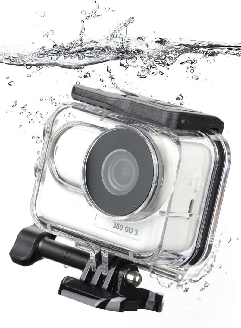 Dive Waterproof Protector Case Housing for Insta360 Go 3 Action Camera Accessories Diving Depth 60M/196FT Underwater Protective Case - Image 1