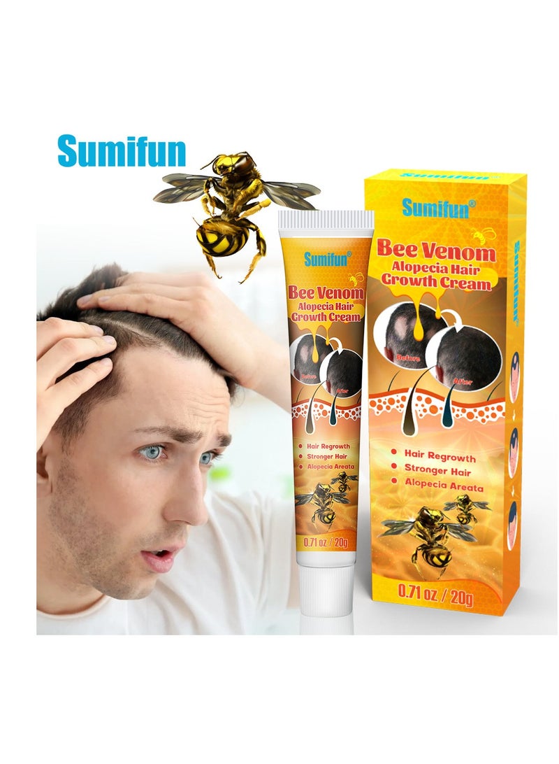 سوميفون كريم نمو الشعر بسم النحل لعلاج الثعلبة، علاج فعال للثعلبة وتساقط الشعر - Image 1