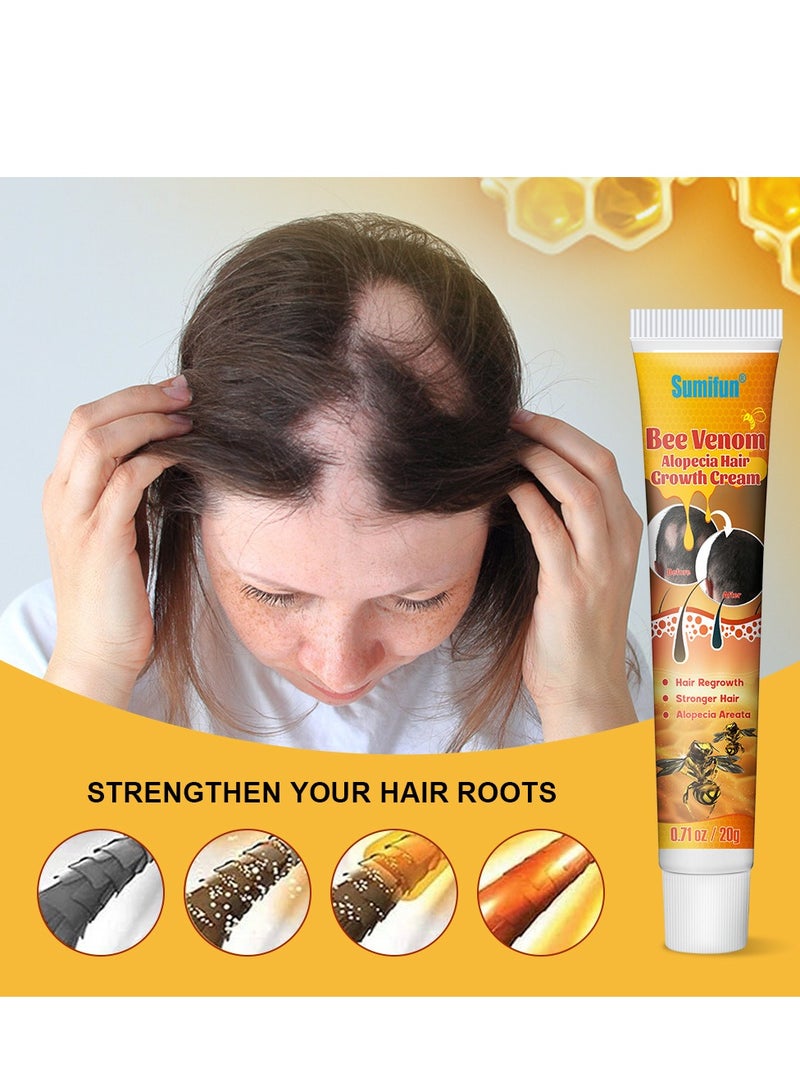 سوميفون كريم نمو الشعر بسم النحل لعلاج الثعلبة، علاج فعال للثعلبة وتساقط الشعر - Image 3