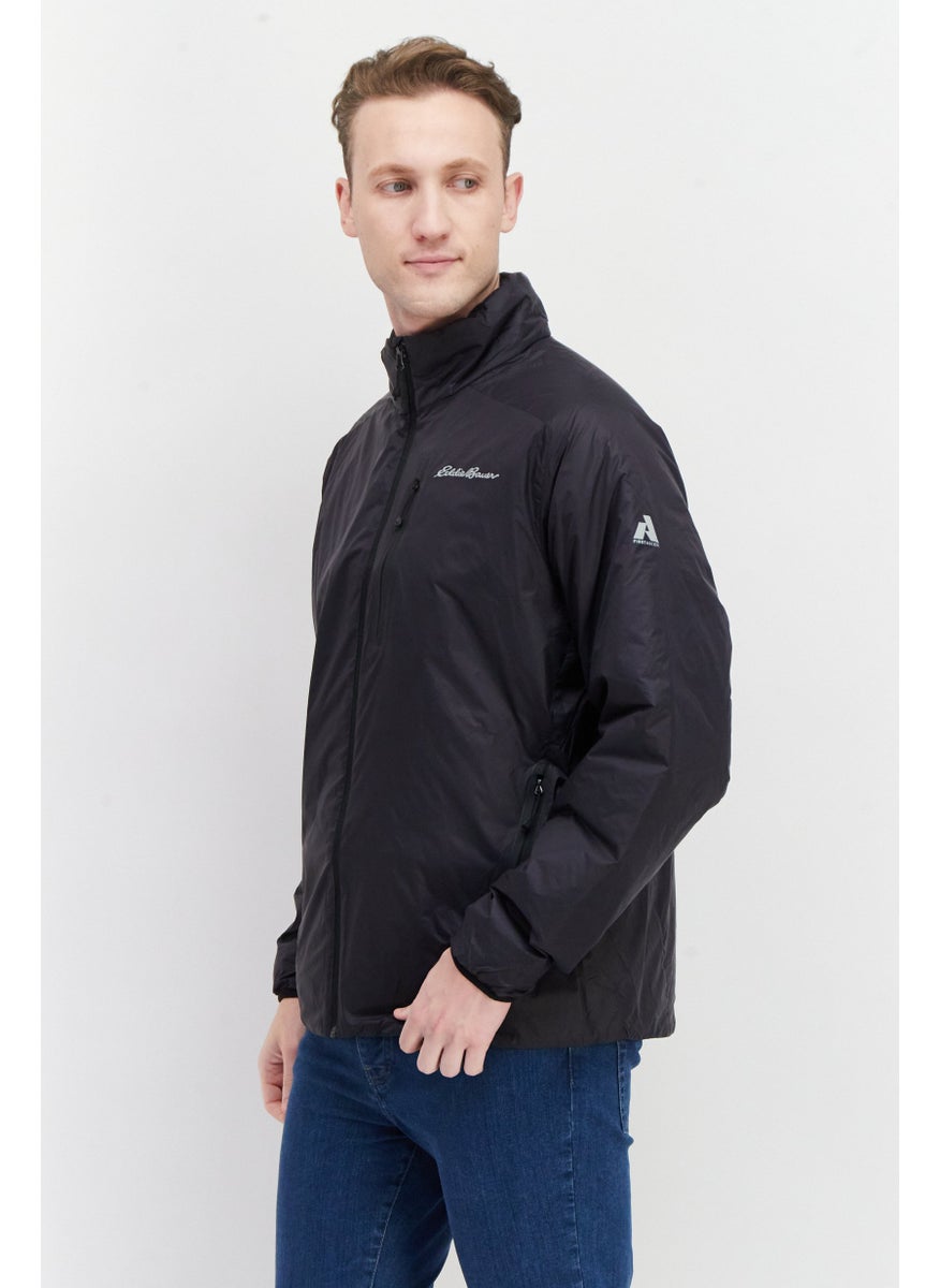 Eddie Bauer - Men Mock Neck Brand Logo Bomber Jackets, Dark Navy - Image 1
